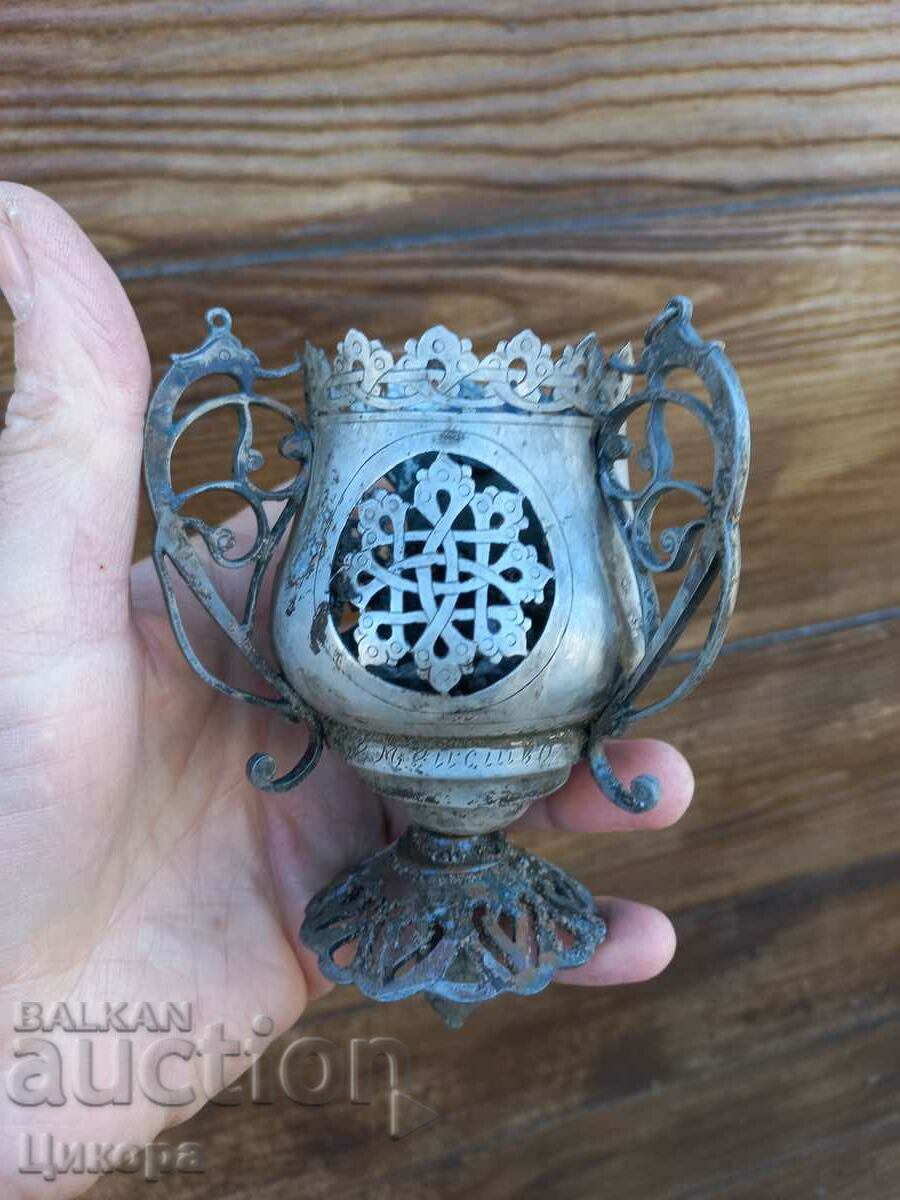 RENAISSANCE SILVER CANDLESTICK RELIGION