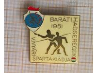 Badge Spartakiad 1981 Hungary