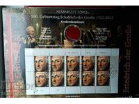 Philately-Germany-carton #1/2012 with philatelic block