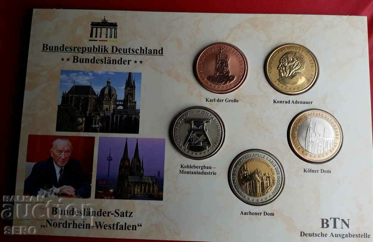 Germania-medalie-S.Rhein-Westfalia-SET de 5 medalii