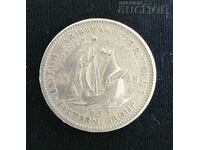 Британия. Източни Кариби 25 цента 1955 Елизабет II .