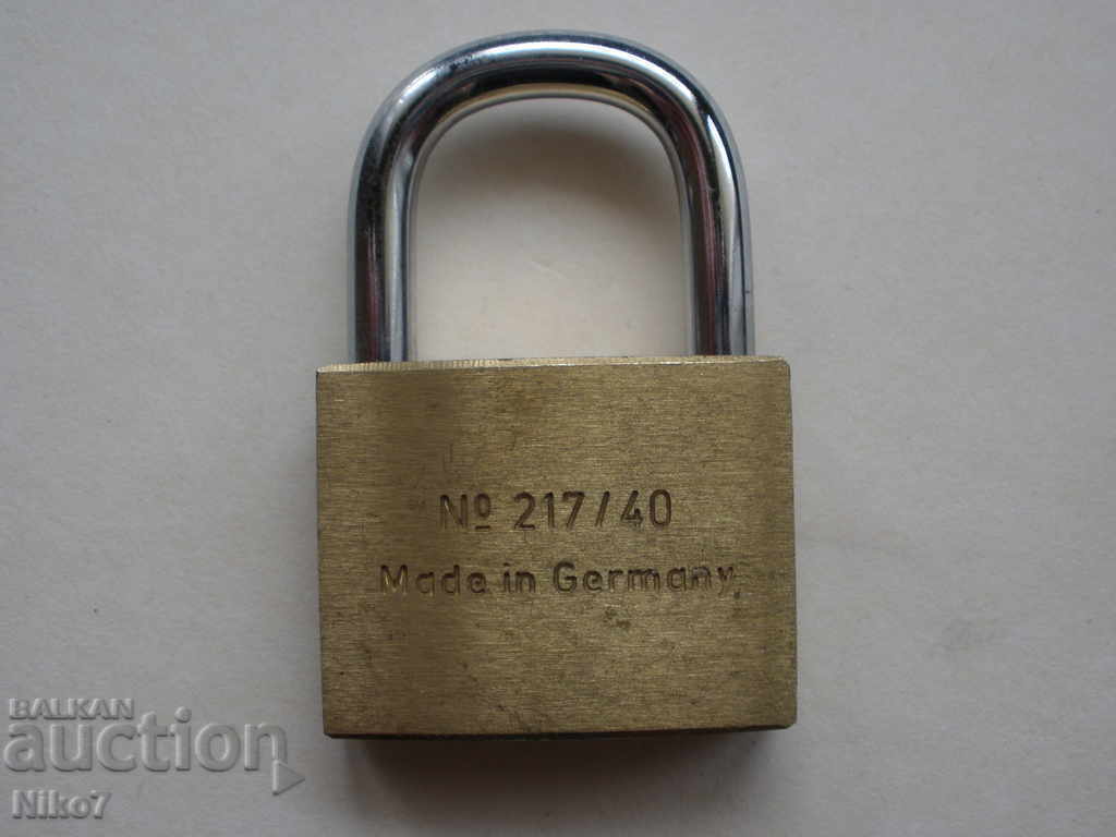 German padlock "BURG" with keys. with price 24.99 BGN | € 12.78