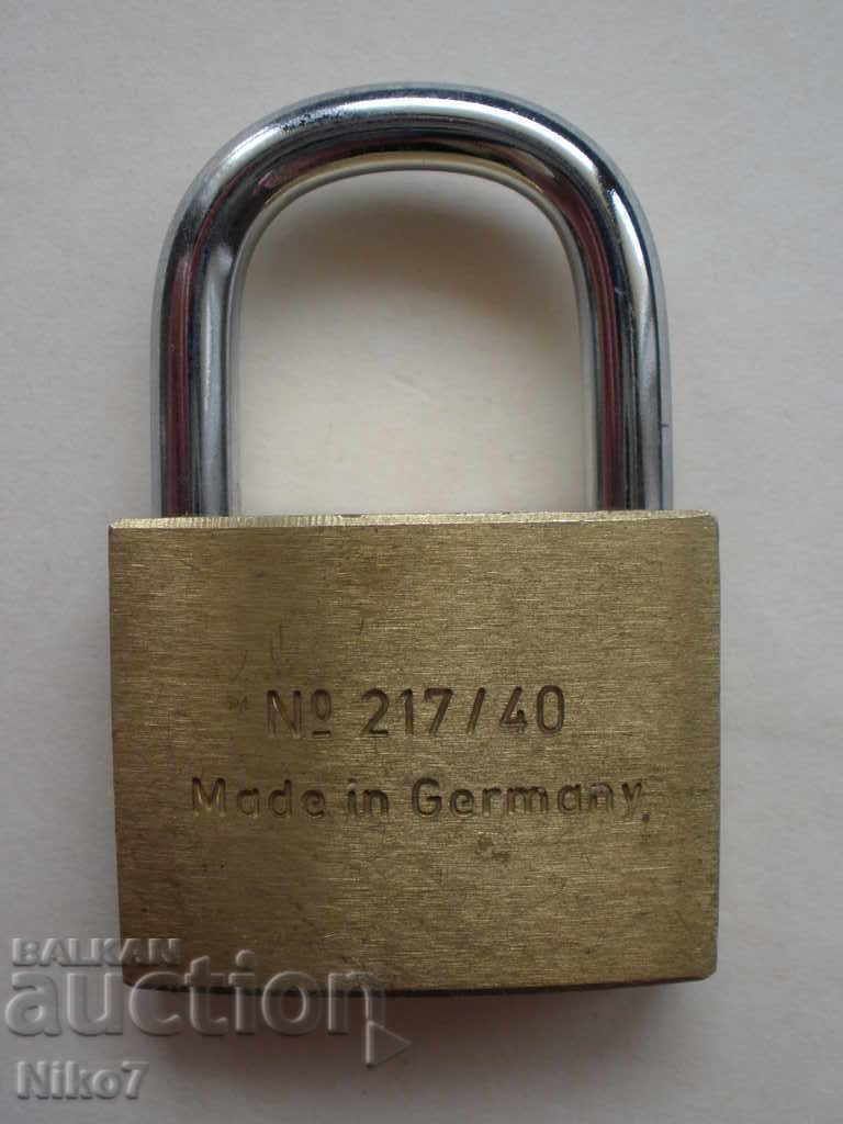 German padlock "BURG" with keys. - 5