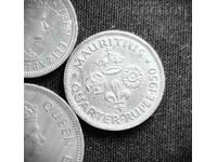 1/4 рупия 1950 Мавриций.