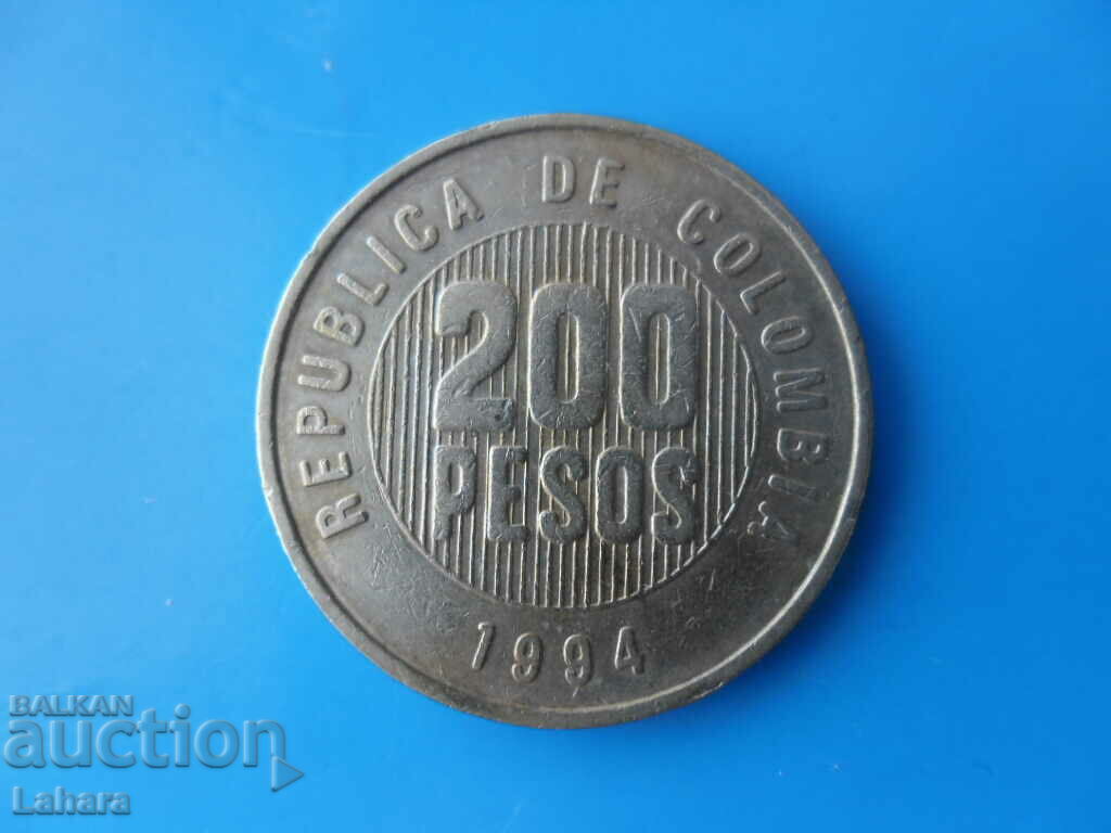 200 песос 1994 г. Република Колумбия