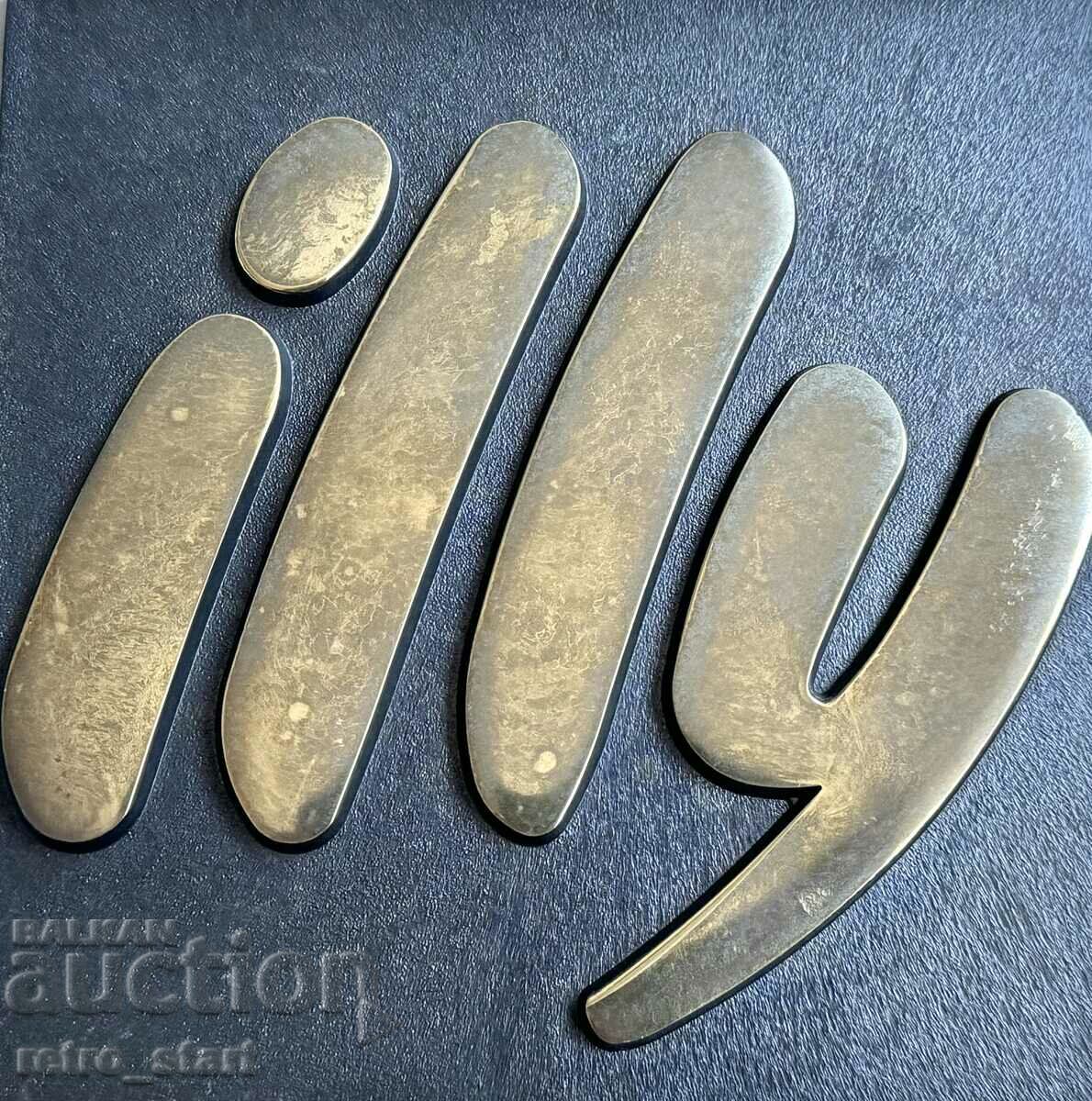 Livrarea Semn publicitar din alamă cafea ILLY Livrarea Semn publicitar din alamă cafea ILLY