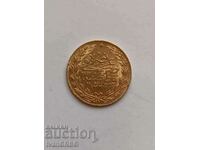 100 куруша 1327 Османска империя 1 лира  златна монета РЕШАД