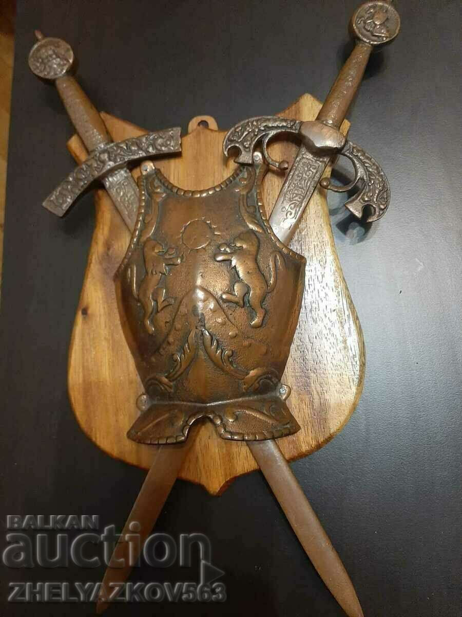Old Decorative swords of solid bronze