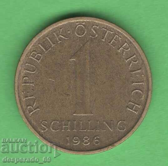 (¯`'•.¸ 1 Shilling 1986 AUSTRIA ¸.•'´¯)