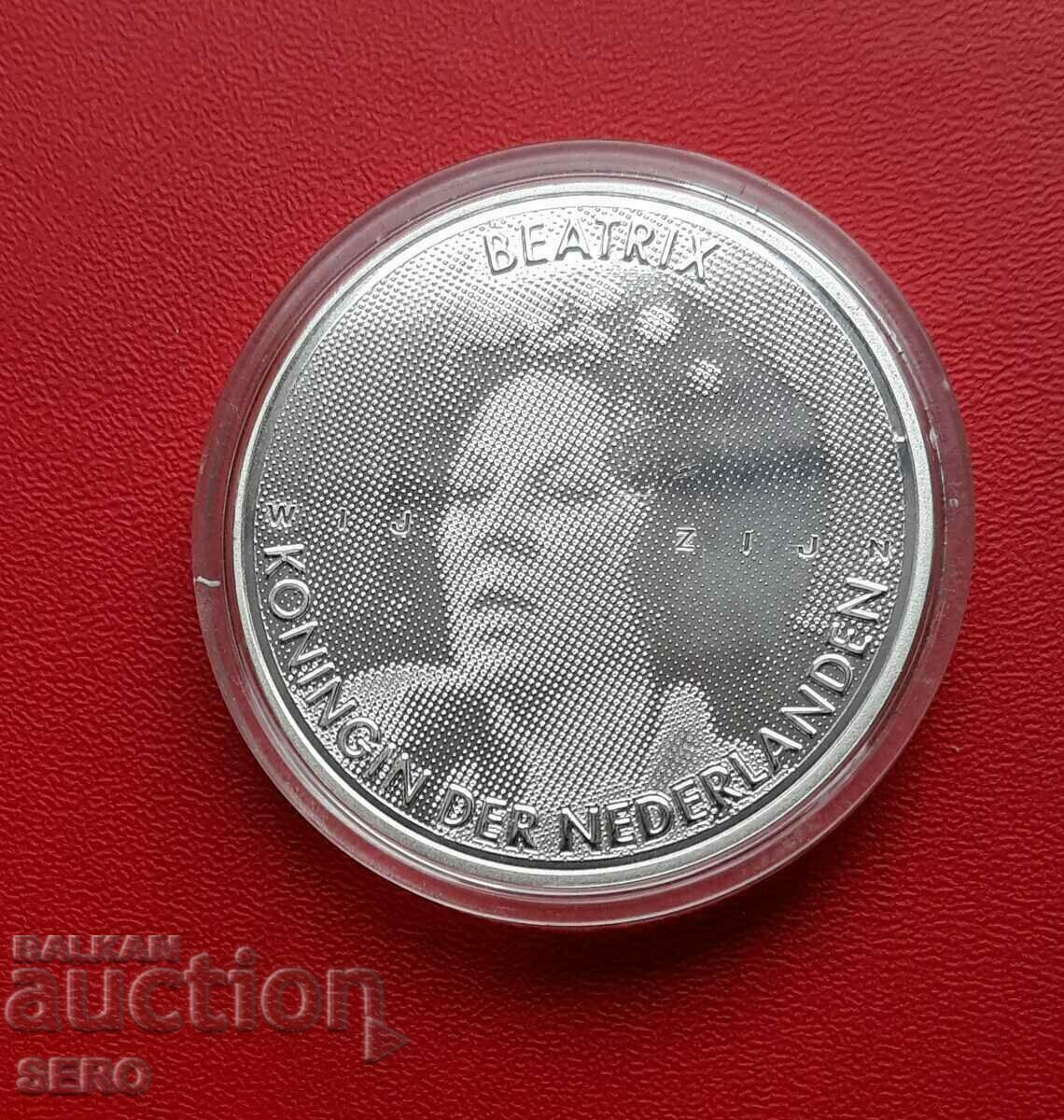 Ολλανδία-10 ευρώ 2005-25 χρόνια βασιλείας της βασίλισσας-ασημί