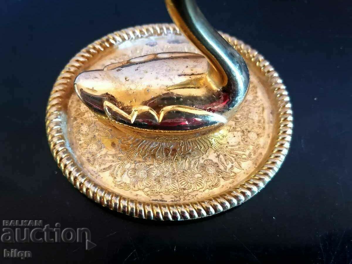 Old Gilded Swan Figurine - 5