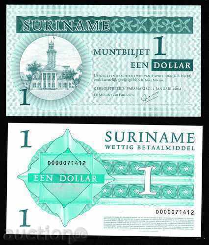 ZORBA AUCTIONS SURINAM 1 DOLAR 2004 UNC