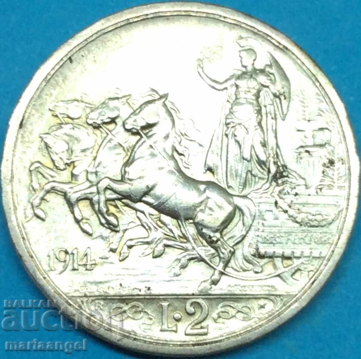 1 lira 1912 argint Italia