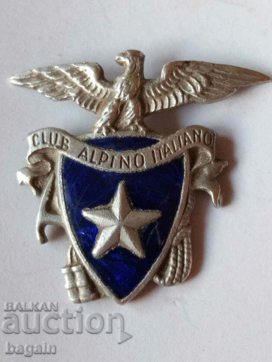 A rare badge. Silver.
