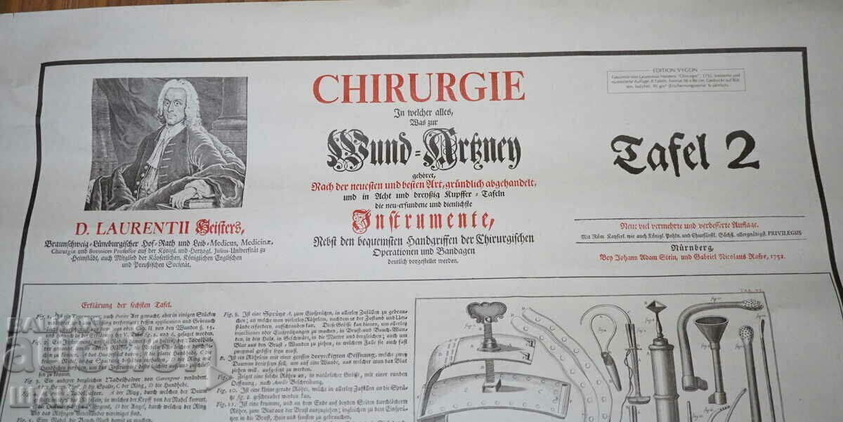 Old Original German Poster Surgical Instruments with price 10.00 BGN | € 5.11 Old Original German Poster Surgical Instruments with price 10.00 BGN | € 5.11