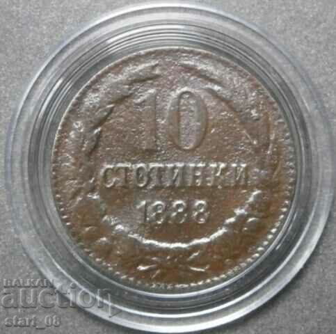 10 cenți 1888