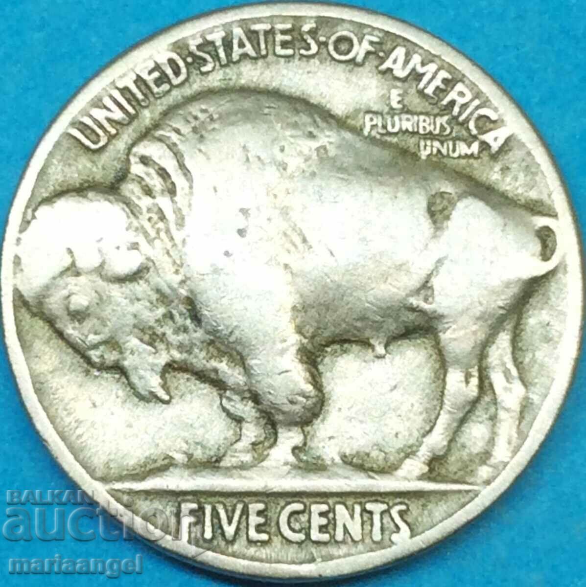 САЩ 5 цента 1935 Буфало никел