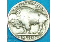САЩ 5 цента 1935 Буфало никел