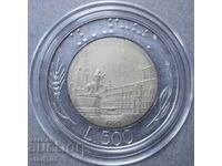 Италия 500 лири 1990