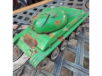 Old tin toy tank for parts