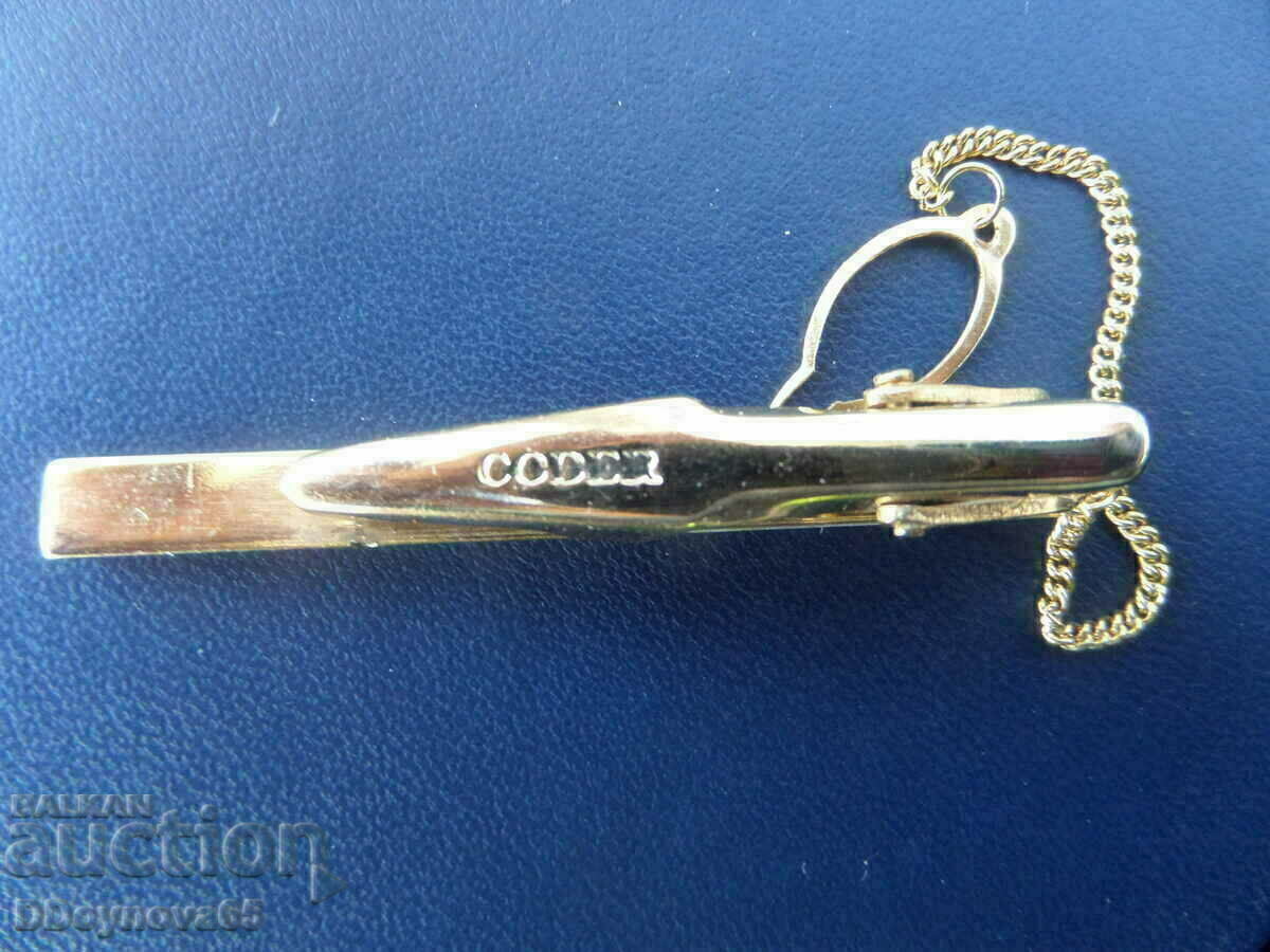 Tie pin CODER Gold plate with price 15.00 BGN | € 7.67 Tie pin CODER Gold plate with price 15.00 BGN | € 7.67