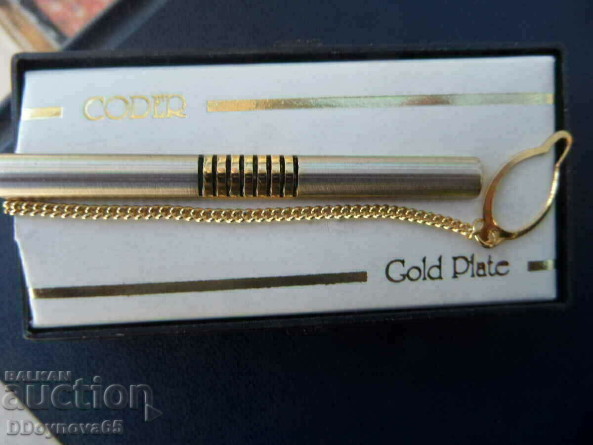 Tie pin CODER Gold plate Tie pin CODER Gold plate