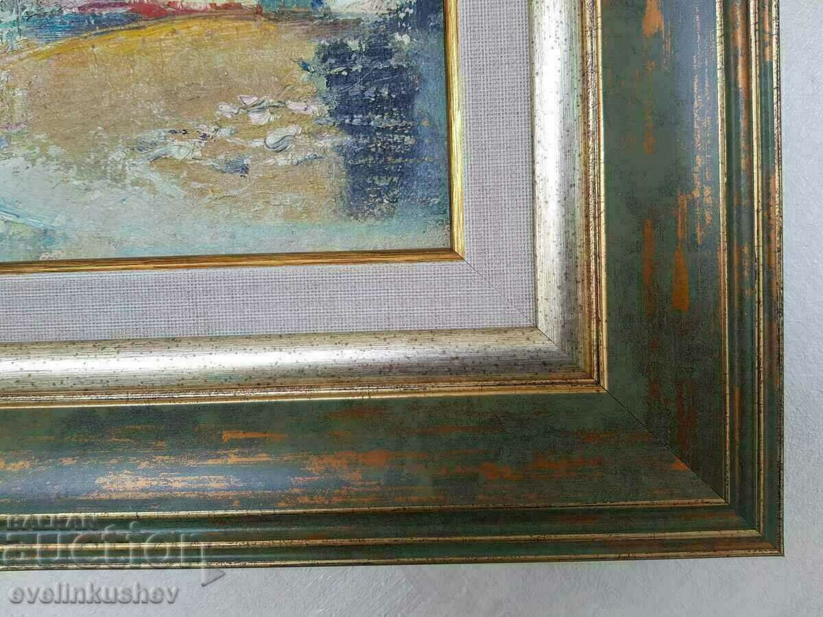 Oil painting "City landscape" Bulgarian author - 5 Oil painting "City landscape" Bulgarian author - 5