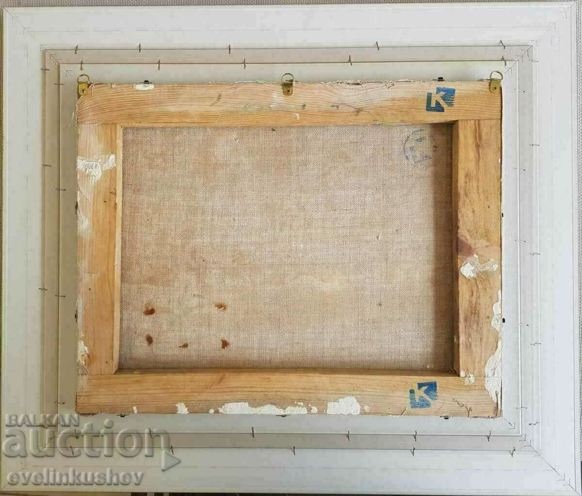 Маслена картина " Градски пейзаж " български автор - 7