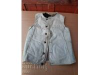 Old leather bodice, waistcoat, coat, costume