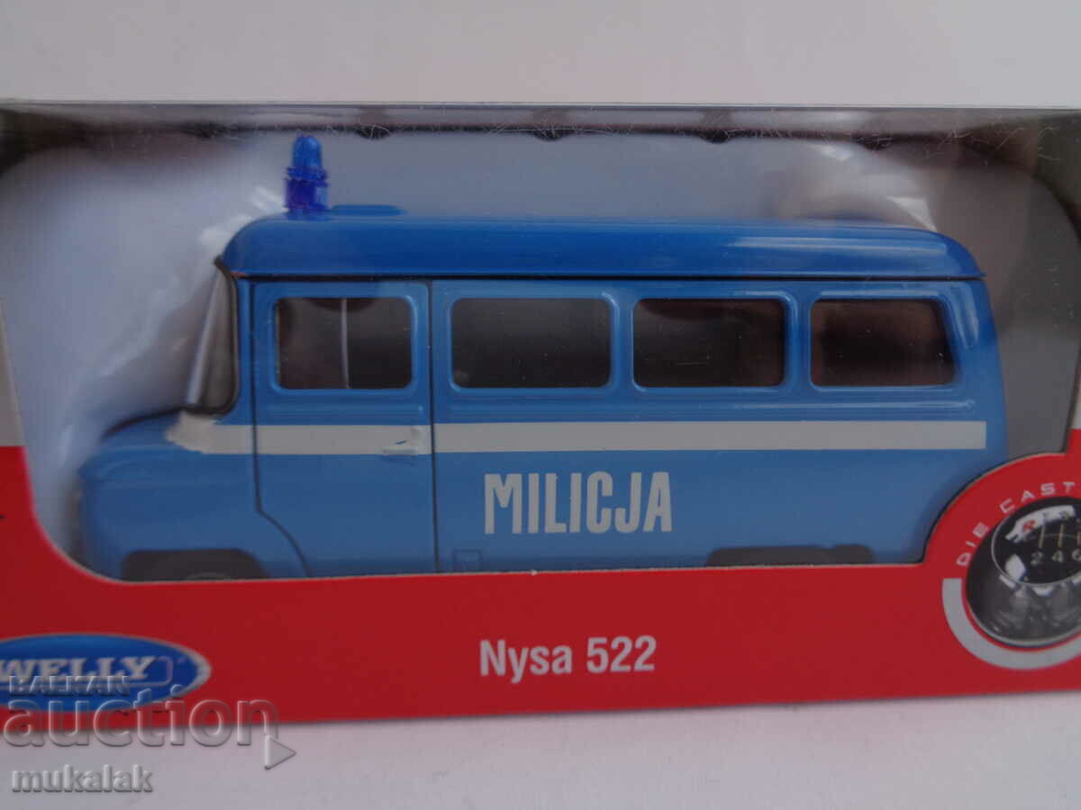 1:34 WELLY NISA MILITIA POLICE TROLLEY MODEL TOY with price 25.00 BGN | € 12.78 1:34 WELLY NISA MILITIA POLICE TROLLEY MODEL TOY with price 25.00 BGN | € 12.78