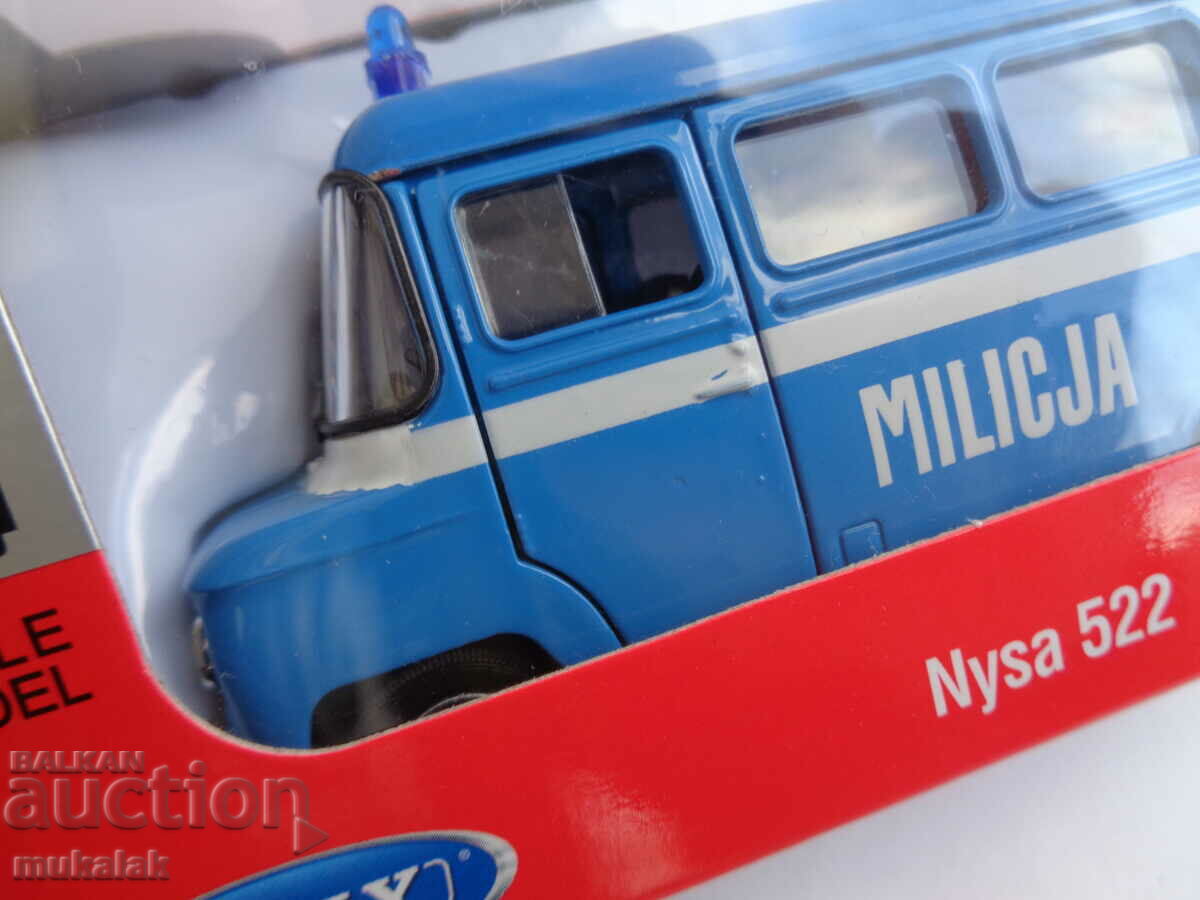 Delivery of 1:34 WELLY NISA MILITIA POLICE TROLLEY MODEL TOY Delivery of 1:34 WELLY NISA MILITIA POLICE TROLLEY MODEL TOY