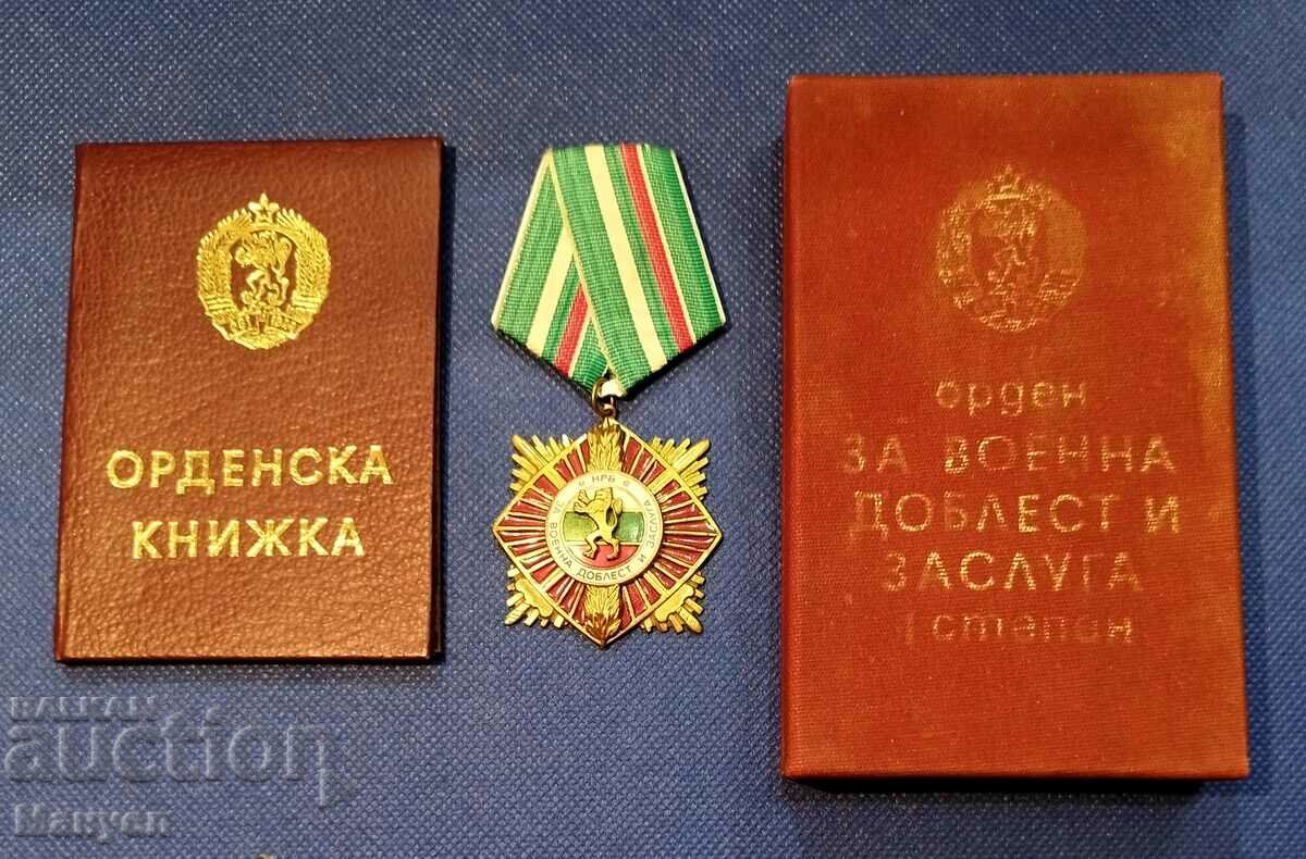 Set complet de comandă „Pentru Valoare și Merit Militar” Clasa I.