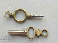 Παλιό κλειδί για ρολόι τσέπης - 2 τεμ