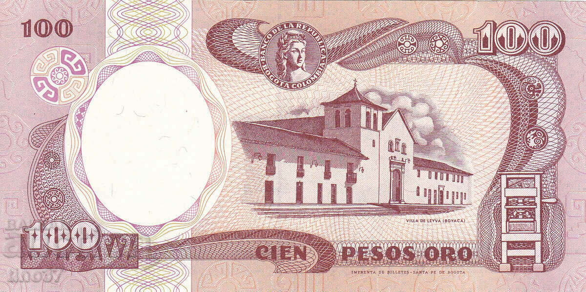 Auction  tino37- COLOMBIA - 100 PESOS ORO - 1991 - AU