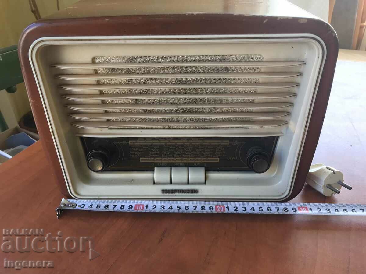RADIO LAMP OLD "TELEFUNKEN" RADIO