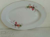 Bulgarian porcelain oval plate