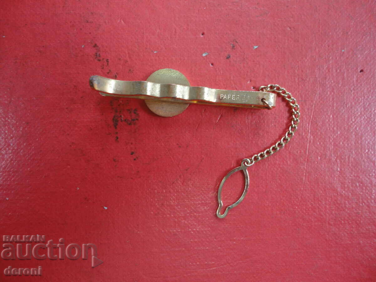 Delivery of Gold Plated Paper Boy Tie Clip Delivery of Gold Plated Paper Boy Tie Clip