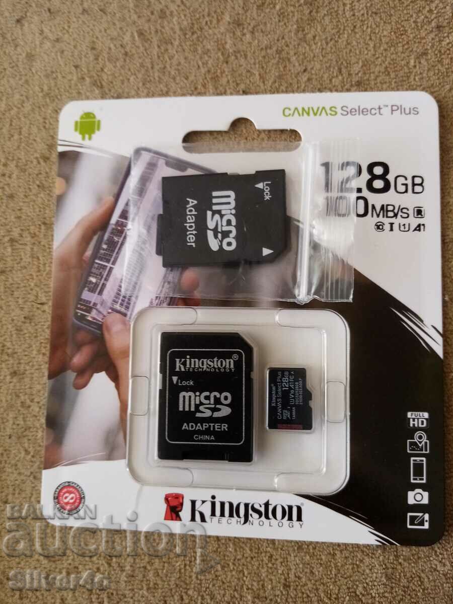 Memory cards Kingston 128Gb + 2Gb