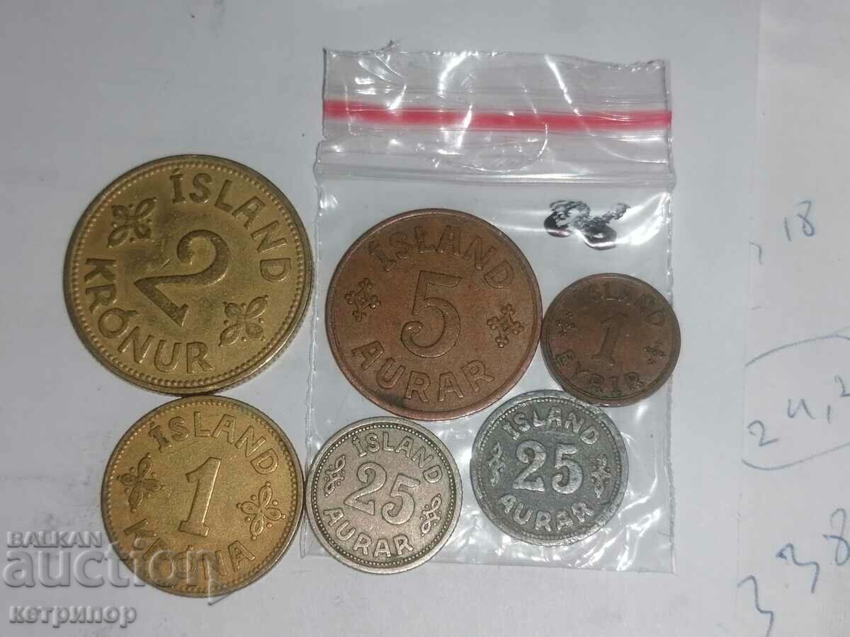 Πολλά νομίσματα Ισλανδία 1940-42