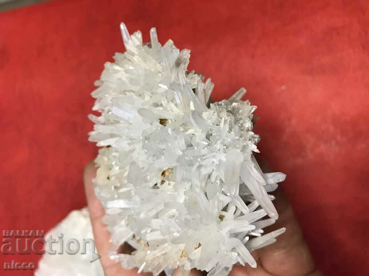 Auction Calcite, needle quartz Auction Calcite, needle quartz