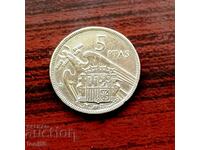 Spania 5 pesetas 1957/65 - Franco