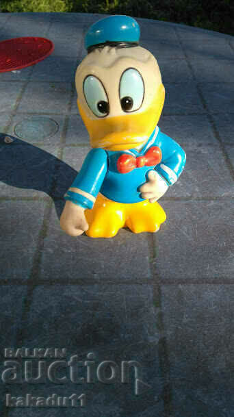 DONALD DUCK MONEY BOX 70's Mickey Mouse DISNEY Lettering