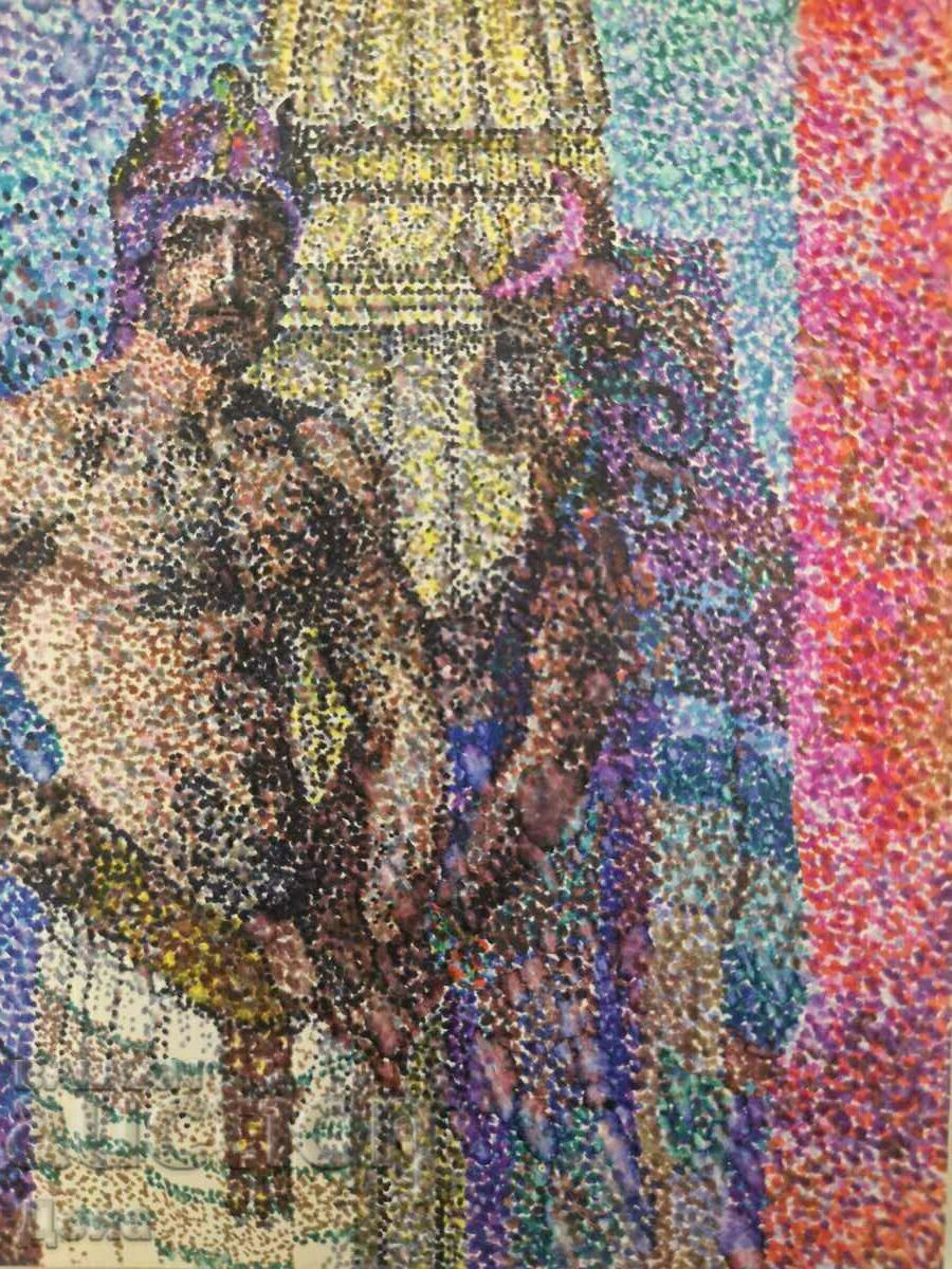 Auction Interesting drawing - Pointillism Auction Interesting drawing - Pointillism