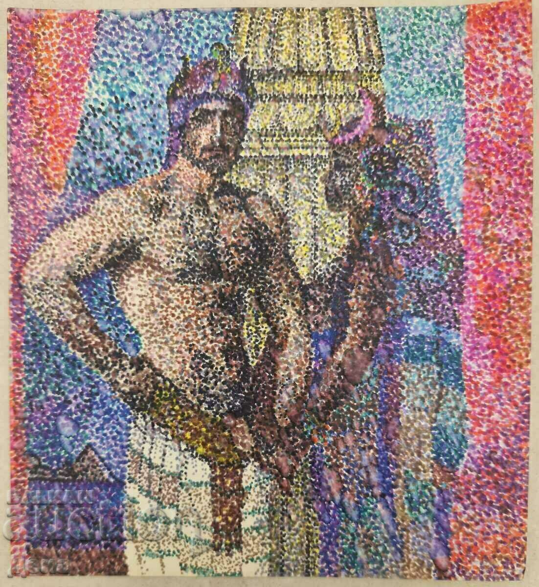 Interesting drawing - Pointillism Interesting drawing - Pointillism