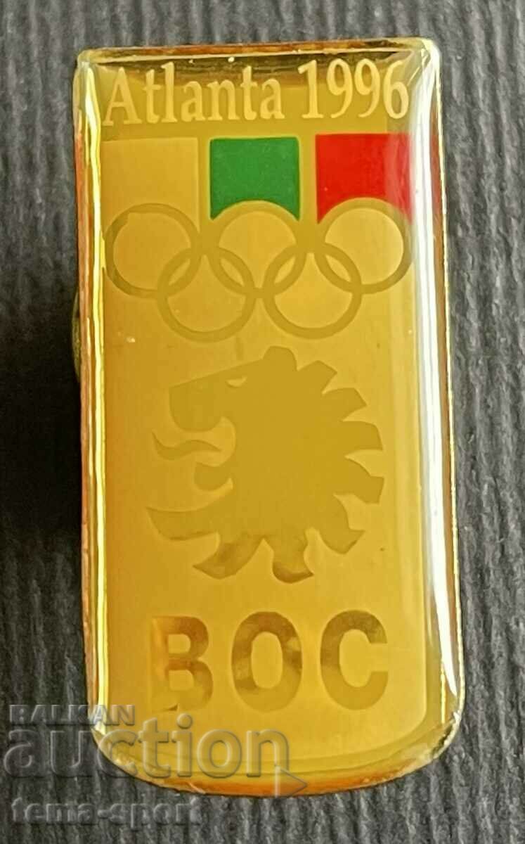 322 Bulgaria Olympic badge BOK Olympics Atlanta 1996.