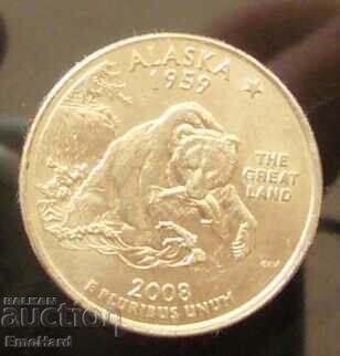 2008 1/4 dolar Alaska SUA P