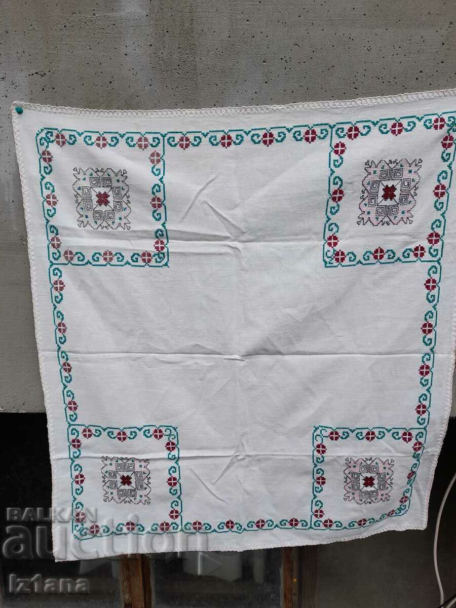 Old embroidered tablecloth, square with price 16.00 BGN | € 8.18