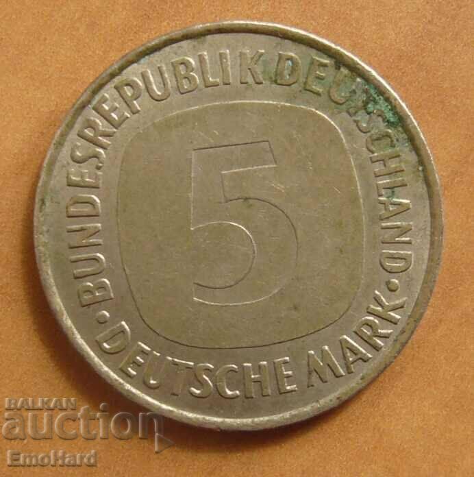 Германия  5 марки 1994 J
