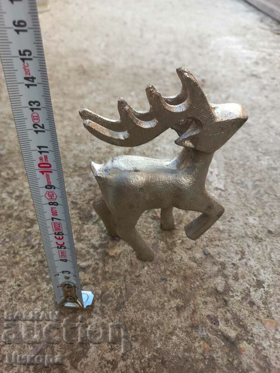 DEER DEER FIGURE STATUETTE ALUMINUM with price 60.00 BGN | € 30.68 DEER DEER FIGURE STATUETTE ALUMINUM with price 60.00 BGN | € 30.68