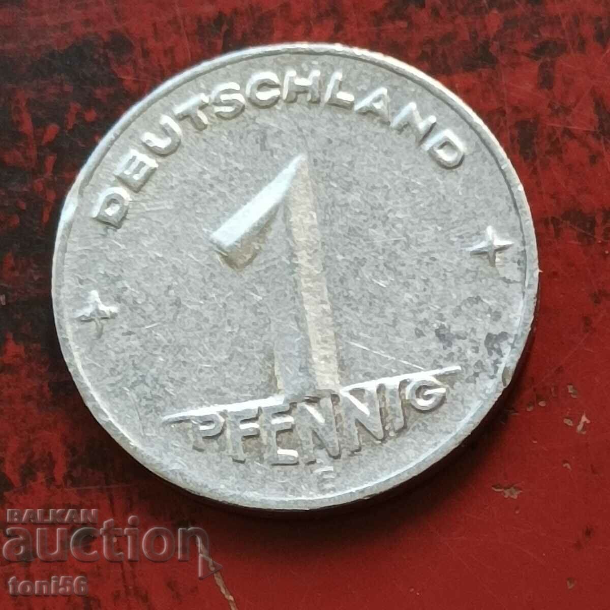 GDR 1 pfennig 1950 E